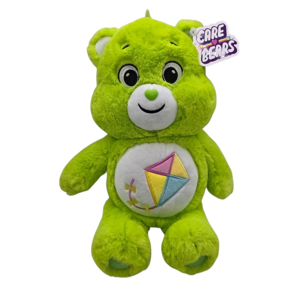 Care Bears Do Your Best Bear 14" Plush‎ Green Kite Belly Stuffed Toy 2021 NWT